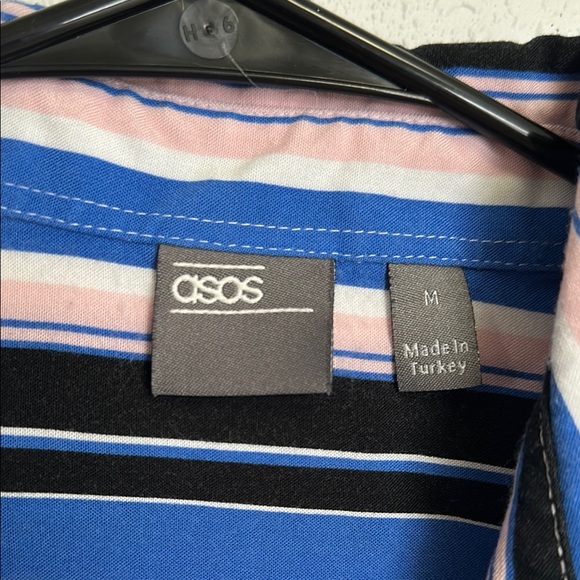 ASOS Striped Sleeveless Men's Shirt Size Medium - Picture 4 of 10